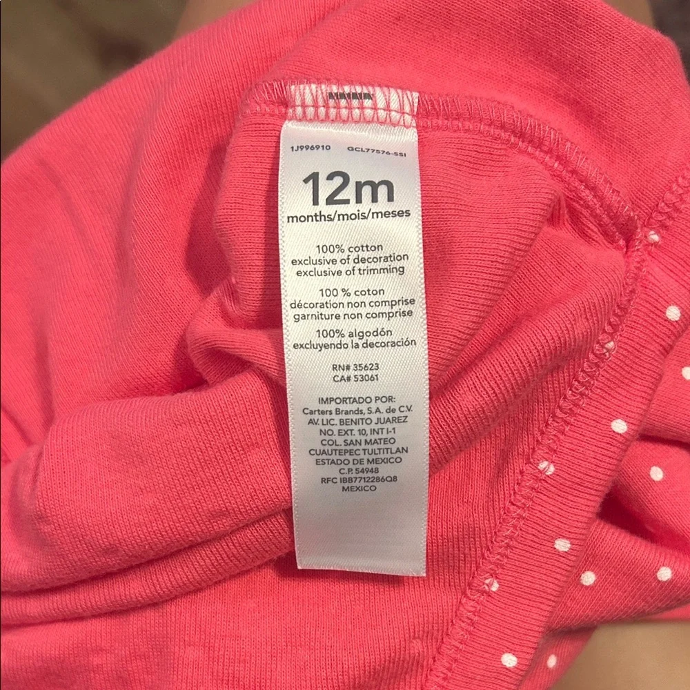 Carter’s Pink Polka Dot Baby One Piece